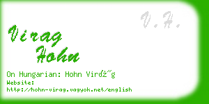 virag hohn business card